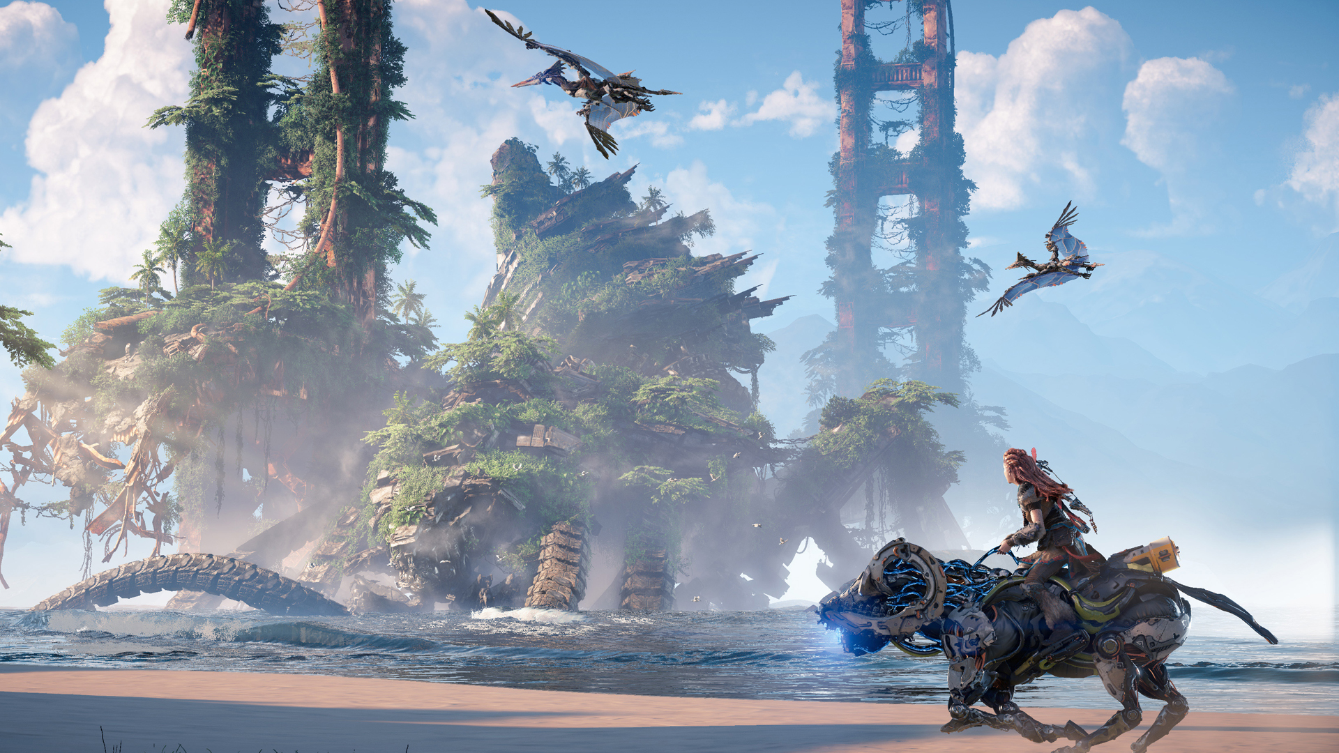 A scene out "Horizon: Forbidden West".  Image: Guerrilla Games/Sony